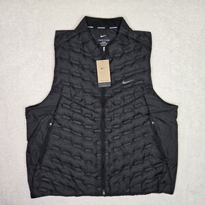 Nike Therma-Fit ADV Water Repel Down Running Vest Mens 2XL Tall FB7542-010 2XLT